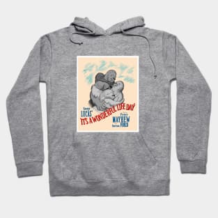 It's a Wonderful Life Day (Black and White) Hoodie